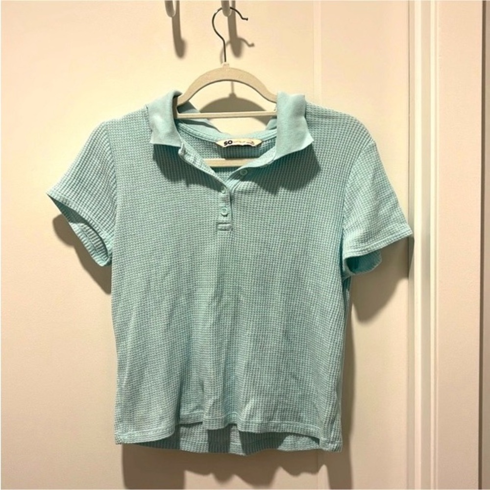 Women’s SO Polo Short Sleeved Mint T-Shirt Size XL